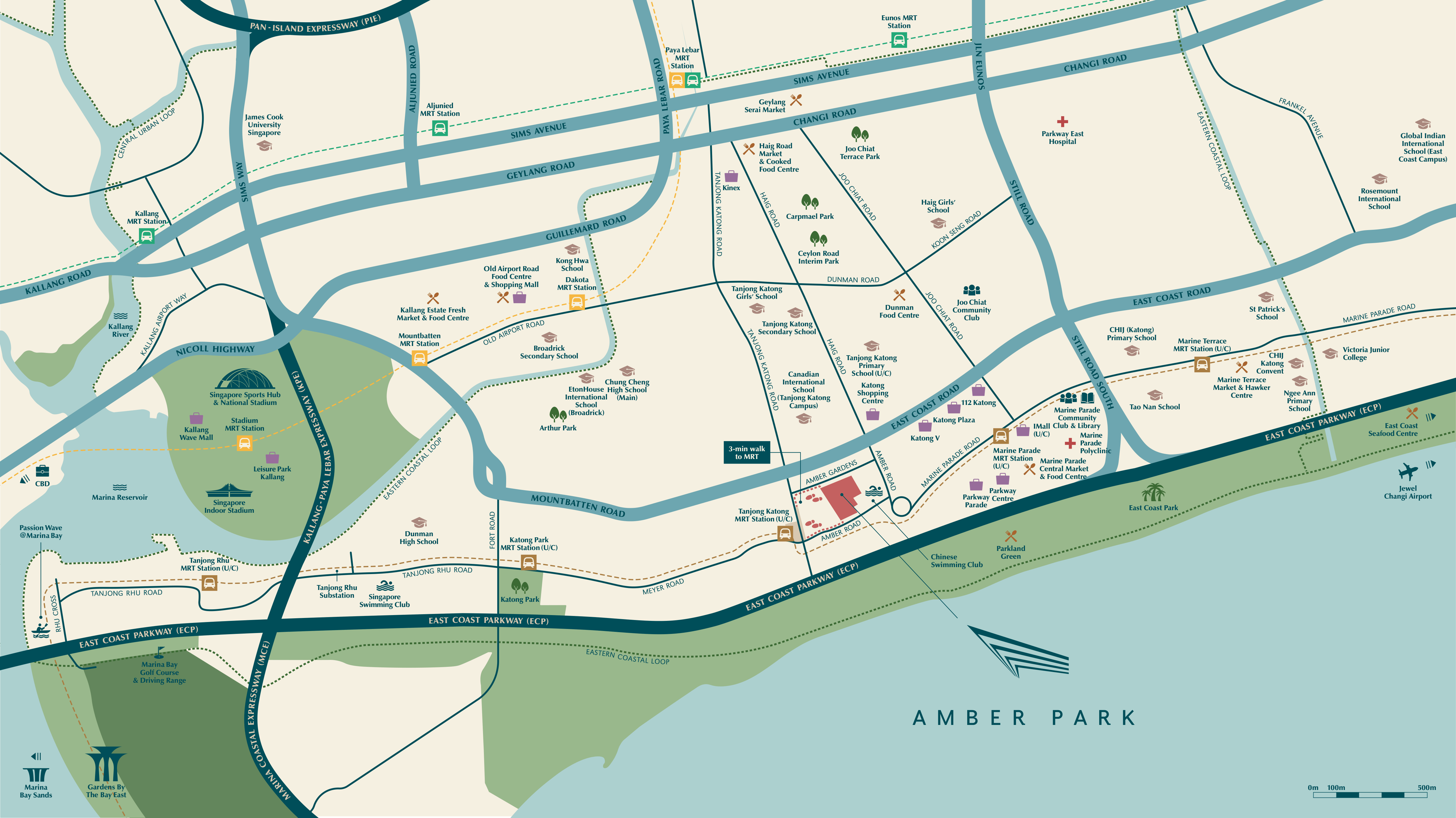 Amber Park - Location Map
